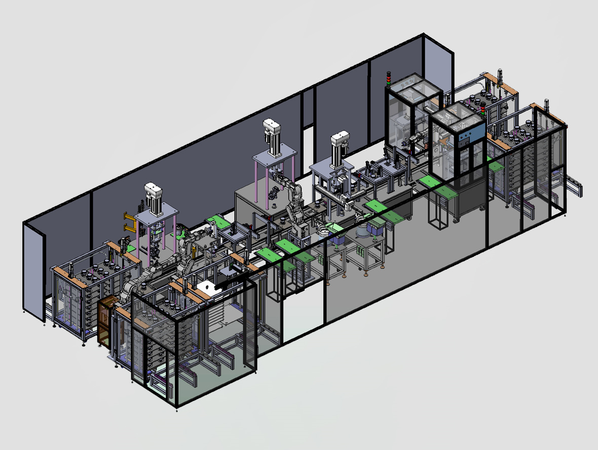 增压叶轮自动组装压合生产线