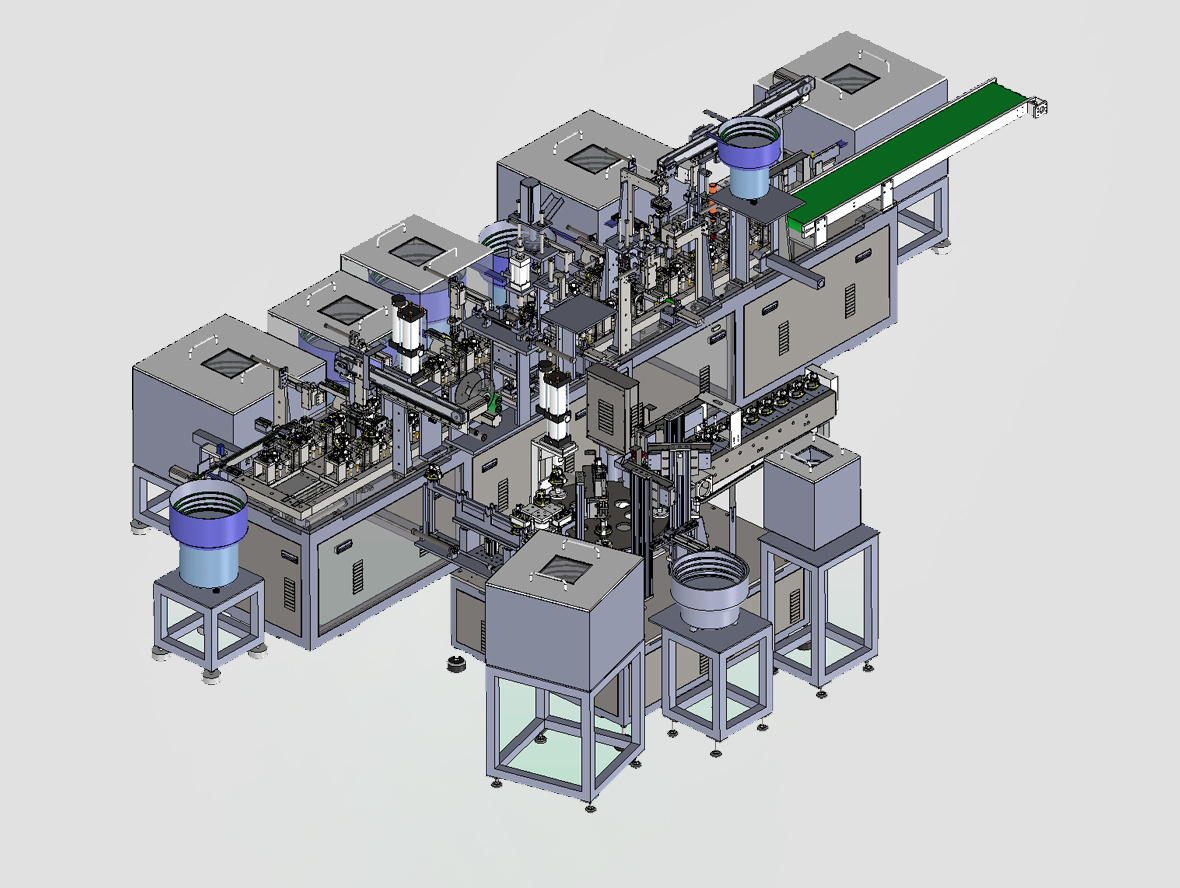 微型风扇电机组装线