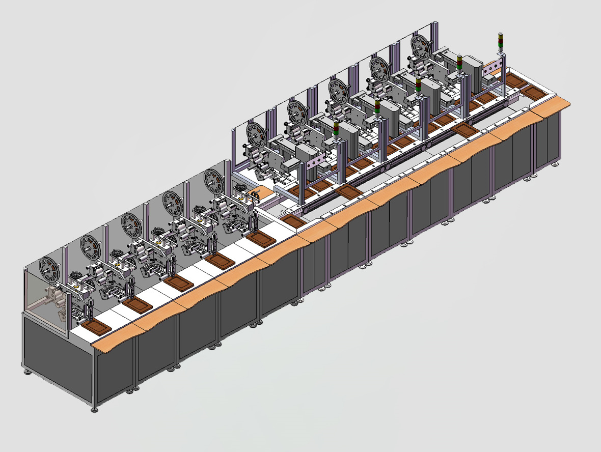 平板壳贴标生产线