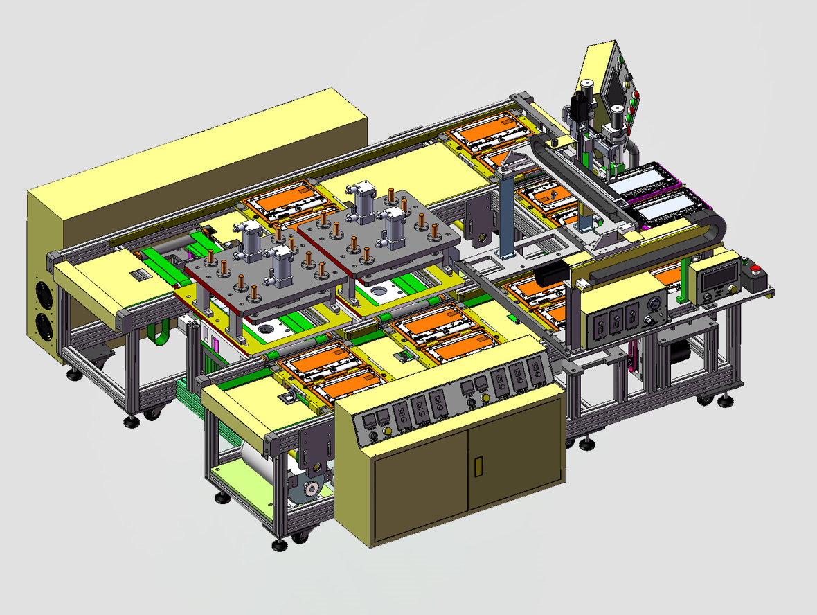 平板电脑点胶热压生产线