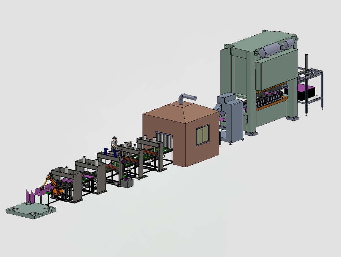 电器钣金外壳成型自动生产线