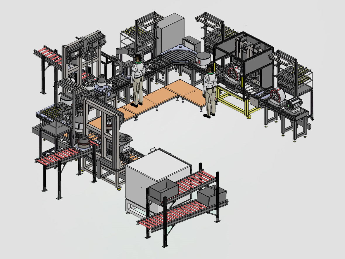 电机装配生产线