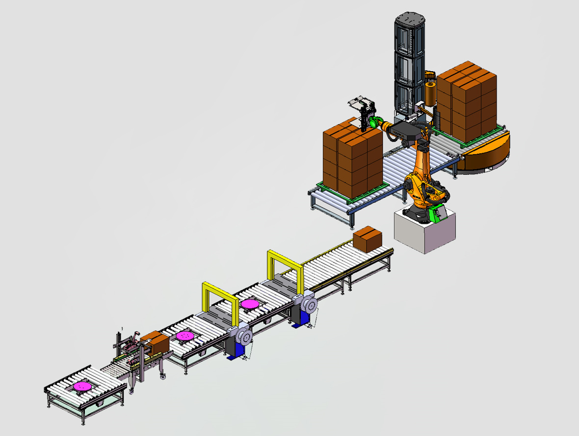 柴油机组装码垛线